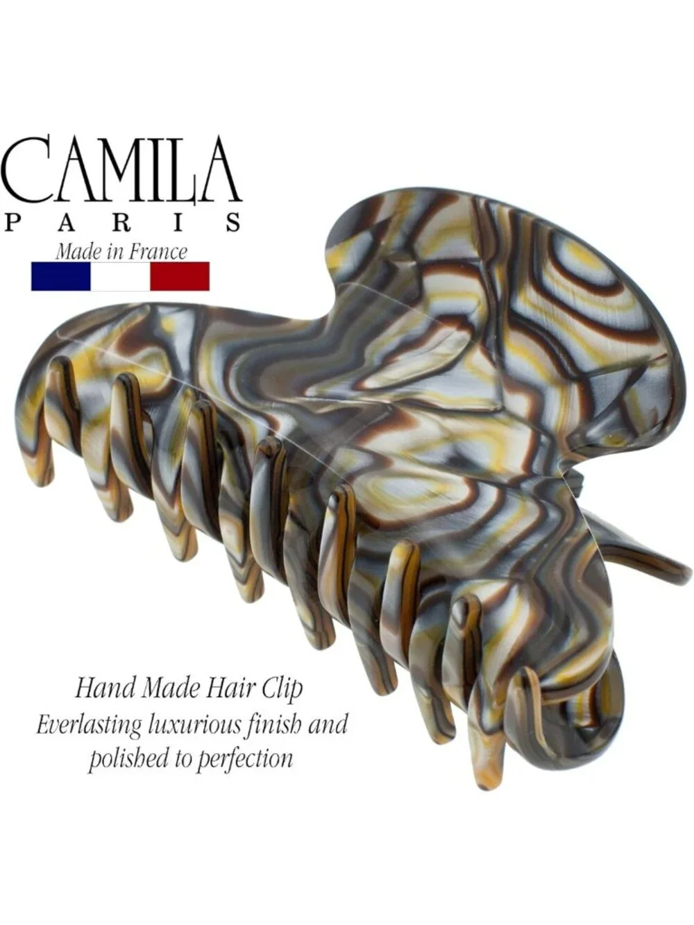 French Jaw Clip for Thick Long Curly Wavy Hair - Strong Hold, No Slip Grip